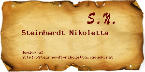 Steinhardt Nikoletta névjegykártya